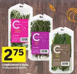 Co-op Compliments Herbs offer