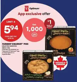 Real Canadian Superstore Farmer's Market pies offer