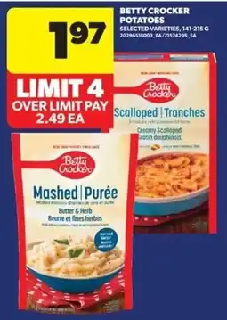 Real Canadian Superstore Betty Crocker mashed purée offer