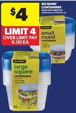 Real Canadian Superstore No Name containers offer