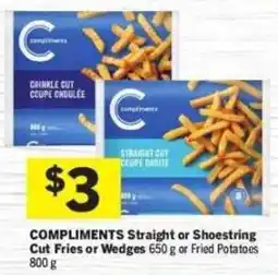 Co-op Compliments straight or shoestring cut fries or wedges offer