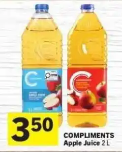 Co-op Compliments Apple Juice offer