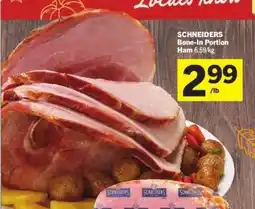 Co-op Schneiders bone-in portion ham offer