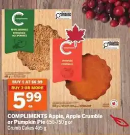 Co-op Compliments Apple, Apple Crumble or Pumpkin Pie offer