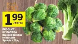 Co-op Broccoli Bunches or Brussels Sprouts offer