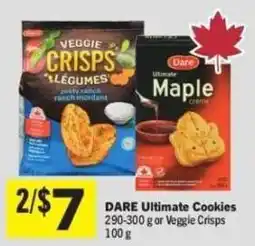Co-op Dare ultimate cookies or veggie crisps offer