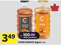 Co-op Compliments Bagels offer