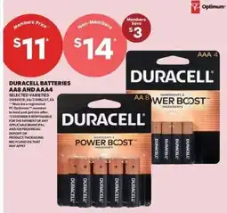 Real Canadian Superstore Duracell batteries AA8 and AAA4 offer
