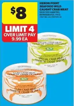 Real Canadian Superstore Heron Point seafood wild caught crab meat offer
