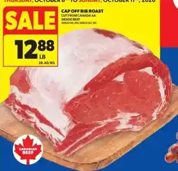 Real Canadian Superstore Canadian beef cap off rib roast offer