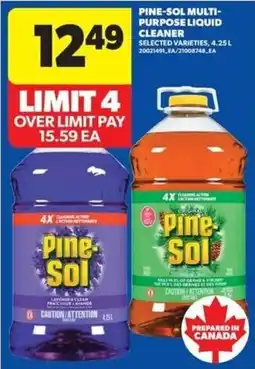 Real Canadian Superstore Pine-Sol multi-purpose liquid cleaner offer