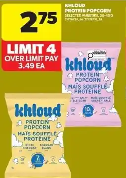 Real Canadian Superstore Khloud protein popcorn offer