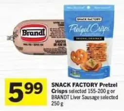 Co-op Snack factory pretzel crisps offer