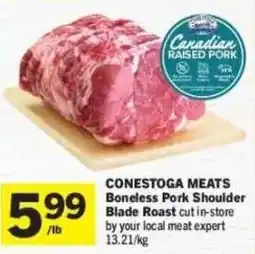 Co-op Conestoga meats boneless pork shoulder blade roast offer