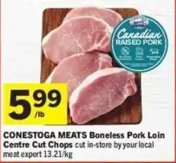 Co-op Conestoga meats boneless pork loin centre cut chops offer