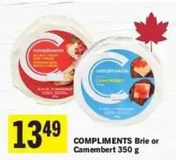 Co-op Compliments Brie or Camembert offer