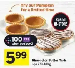 Co-op Almond or Butter Tarts offer