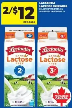 Real Canadian Superstore Lactantia lactose free milk offer