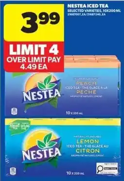 Real Canadian Superstore Nestea iced tea selected varieties offer