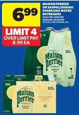 Real Canadian Superstore Maison Perrier sparkling water beverages offer