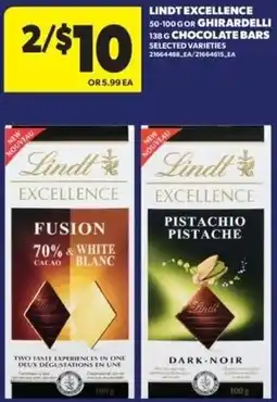 Real Canadian Superstore Lindt excellence chocolate bars offer