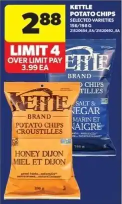 Real Canadian Superstore Kettle brand potato chips offer