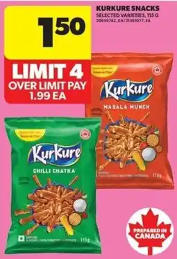 Real Canadian Superstore Kurkure snacks selected varieties offer