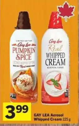 Co-op Gay Lea Aerosol Whipped Cream offer