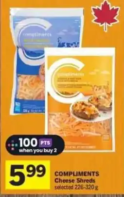 Co-op Compliments Cheese Shreds offer