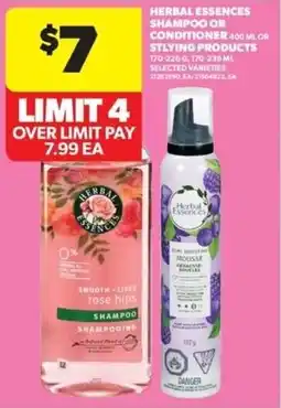 Real Canadian Superstore Herbal Essences shampoo or conditioner offer