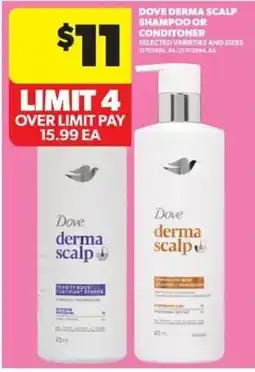 Real Canadian Superstore Dove derma scalp shampoo or conditioner offer