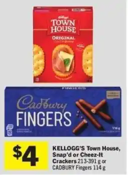 Co-op Kellogg's town house, snap'd or cheez-it crackers offer