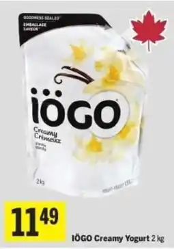 Co-op Iogo creamy yogurt offer