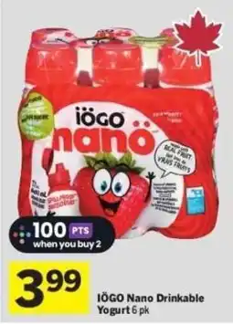 Co-op Iogo nano Drinkable Yogurt offer