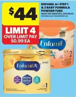 Real Canadian Superstore Enfamil A+ step 1 & 2 baby formula offer