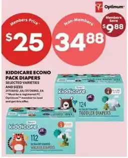 Real Canadian Superstore Kiddicare econo pack diapers offer