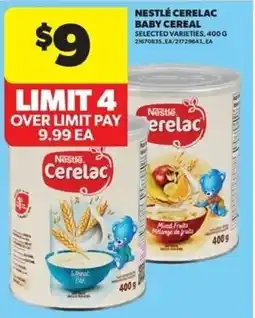 Real Canadian Superstore Nestle Cerelac baby cereal offer