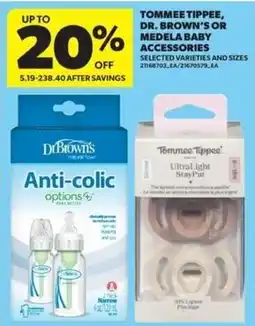 Real Canadian Superstore Tommee Tippee, Dr. Brown's or Medela baby accessories offer