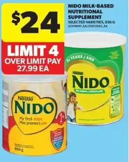 Real Canadian Superstore Nido milk-based nutritional supplement offer