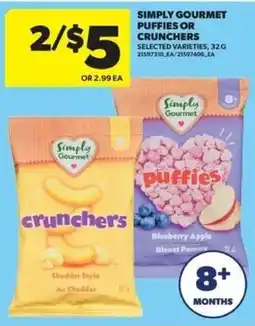 Real Canadian Superstore Simply Gourmet puffs or crunchers offer