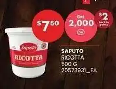 Loblaws Saputo ricotta offer