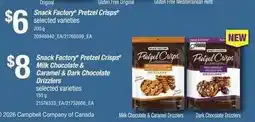 Loblaws Snack Factory pretzel crisps offer