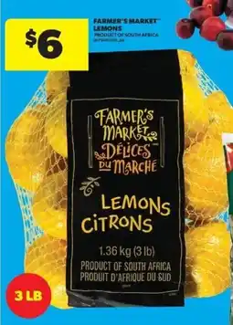 Real Canadian Superstore Farmer's Market lemons offer