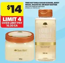 Real Canadian Superstore Tree Hut shea sugar scrubs, body wash, shave oil or body butter offer