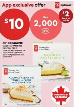 Real Canadian Superstore PC cream pie offer