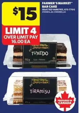 Real Canadian Superstore Farmer's Market bar cake offer