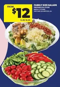 Real Canadian Superstore Family size salads offer