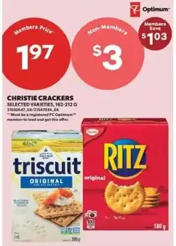 Real Canadian Superstore Christie crackers offer