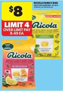 Real Canadian Superstore Ricola family bag offer