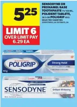 Real Canadian Superstore Sensodyne or Pronamel base toothpaste 75/100 mL offer